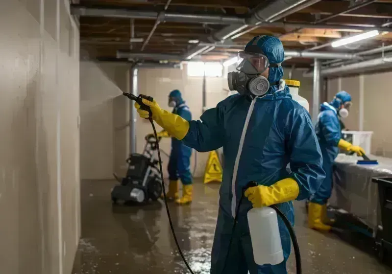 Basement Sanitization and Antimicrobial Treatment process in Payette, ID